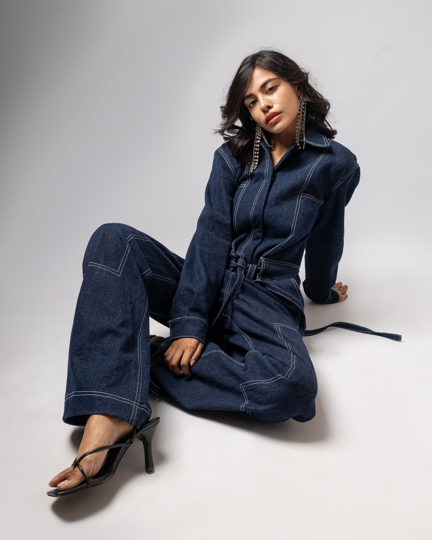AZURINE DENIM JUMPSUIT