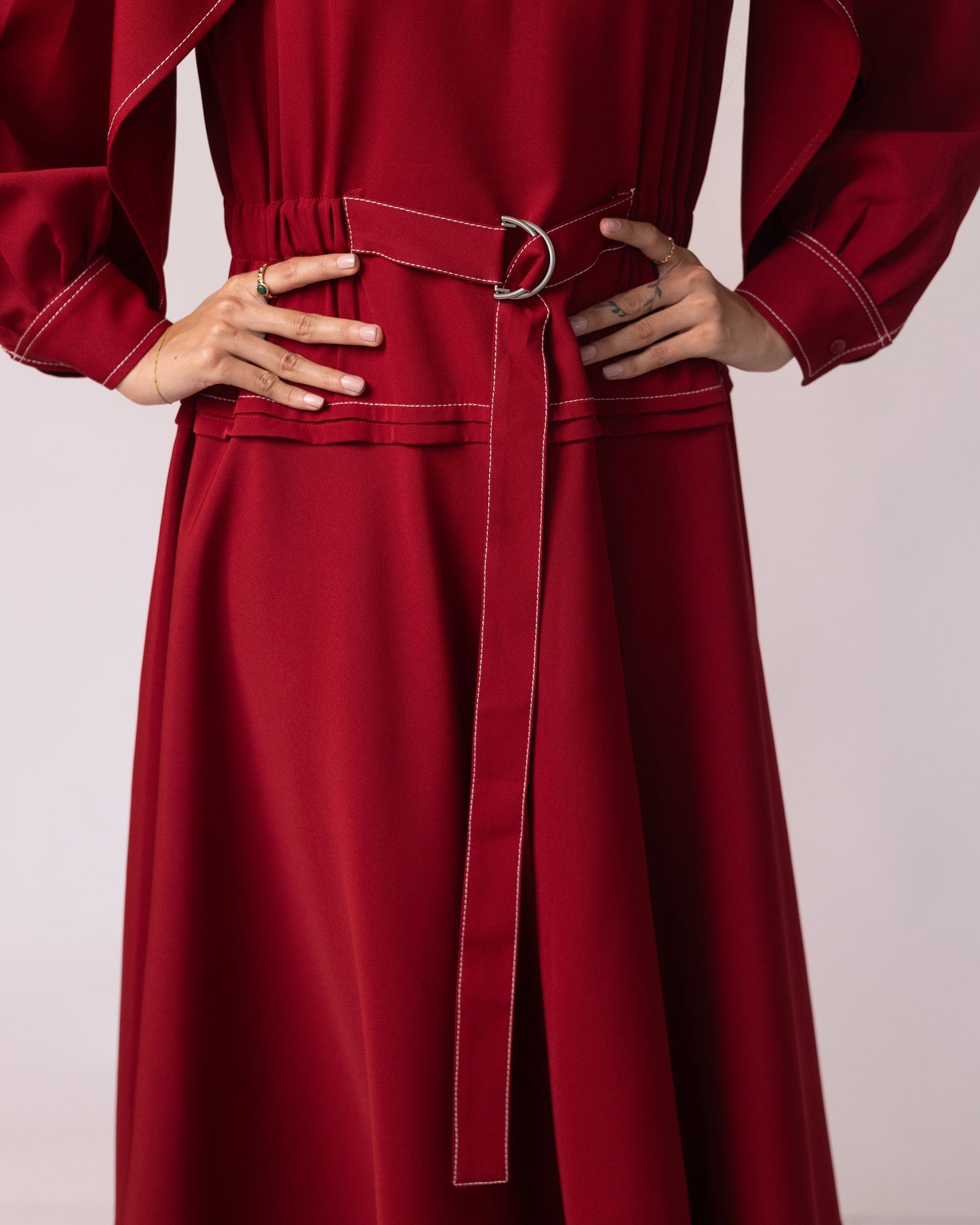 ODESSA CAPE SLEEVES DRESS