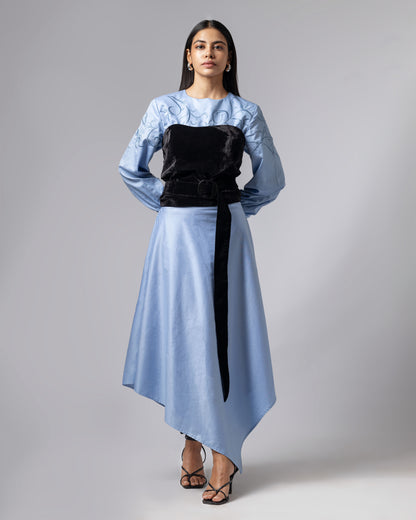 CAMELLIA DRESS WITH CORSET