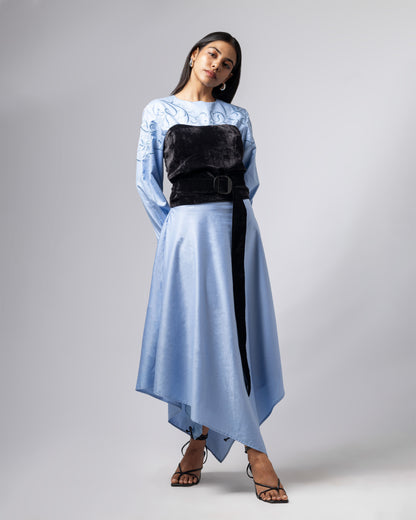 CAMELLIA DRESS WITH CORSET