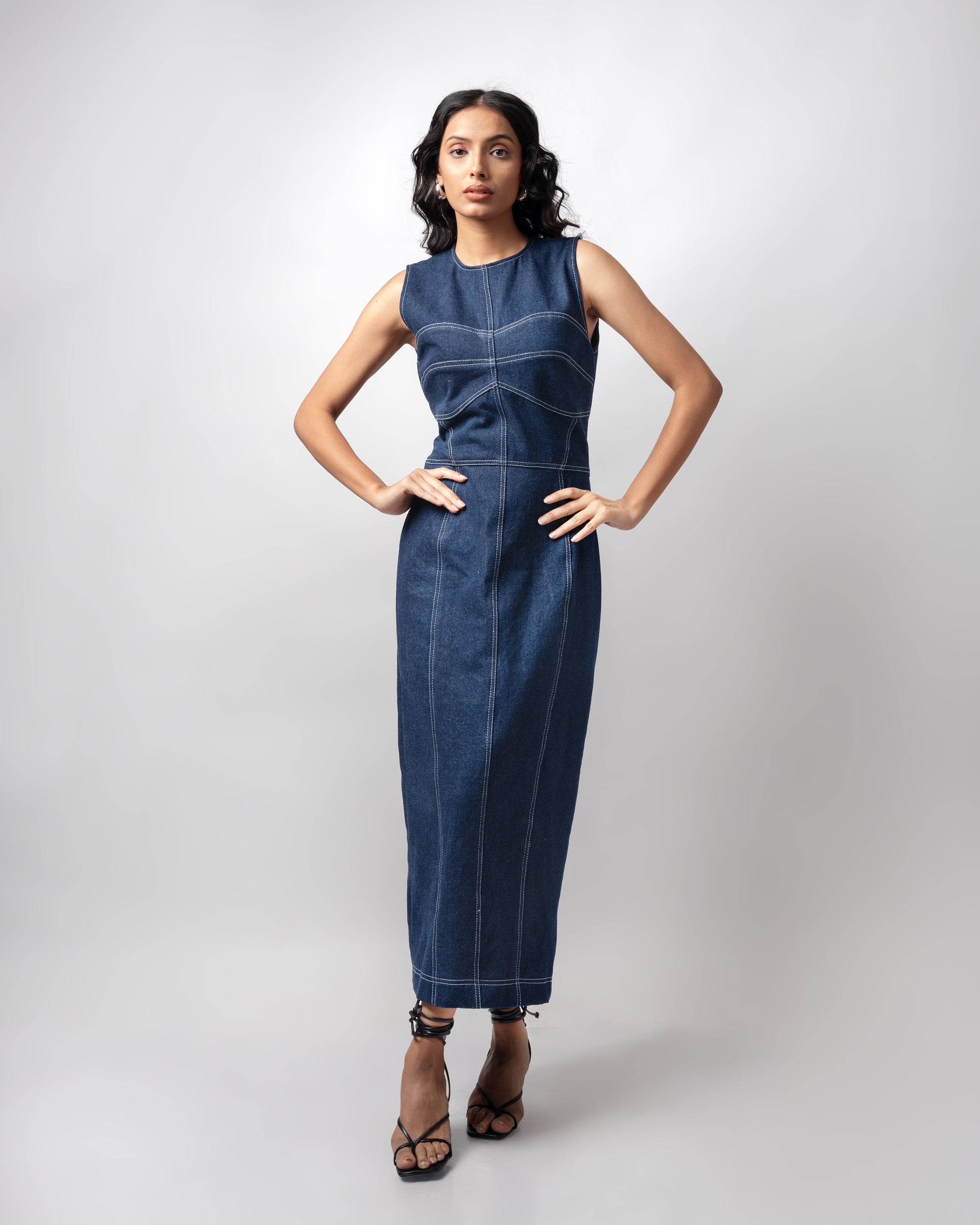 JUNIPER DENIM DRESS Agave The Label JUNIPER DENIM DRESS Agave The Label