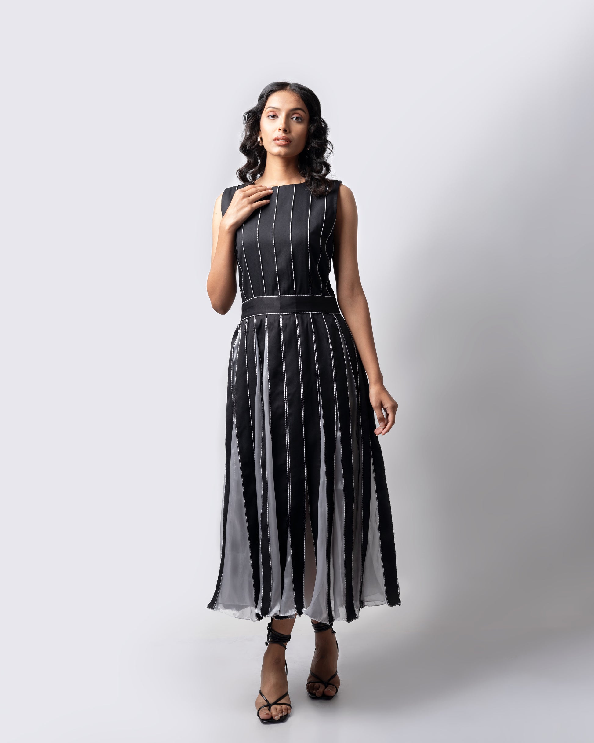 agave midi dress La Robe Agave Drop Waist Cotton Poplin Midi Dress (Women)