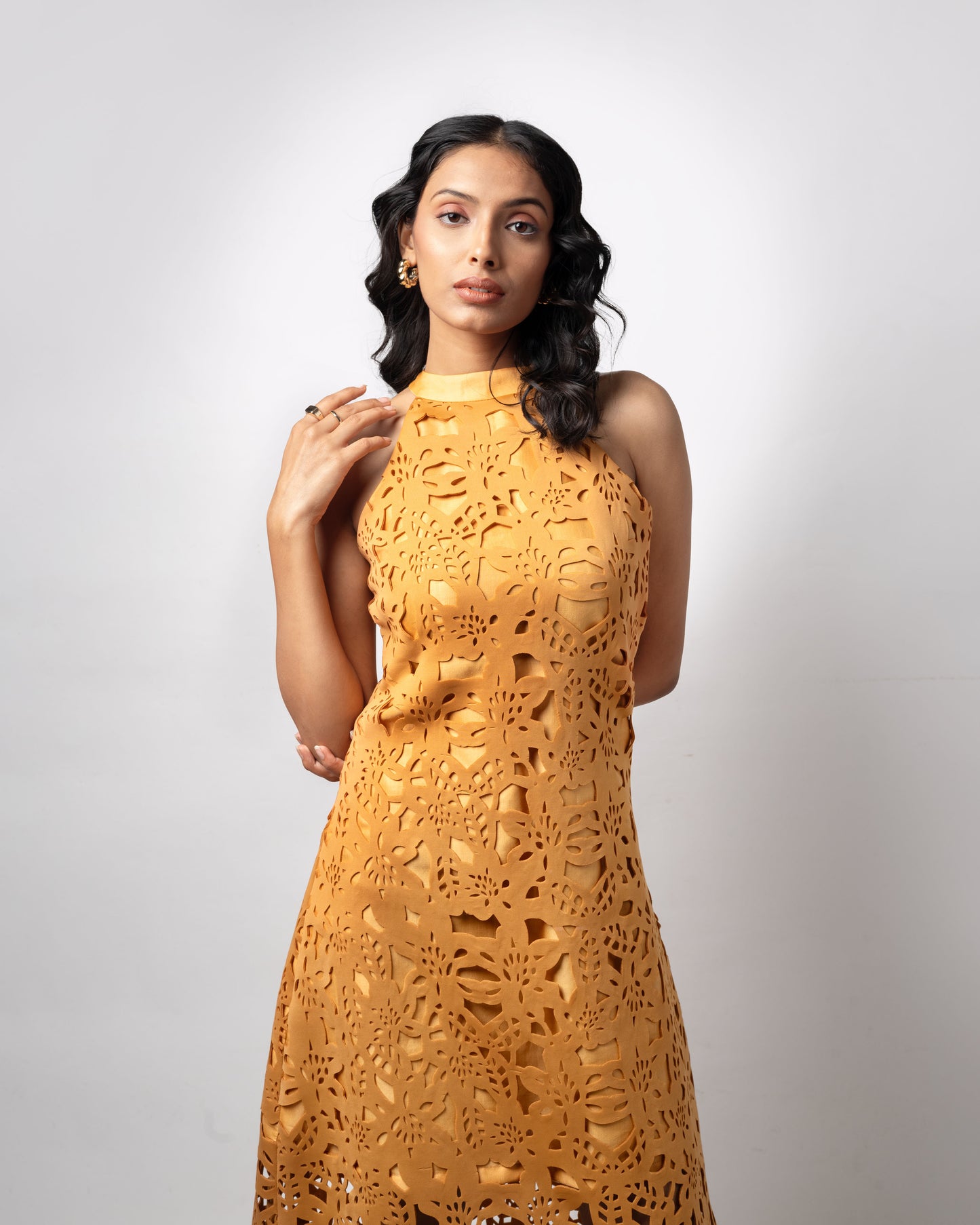 ZINNIA HALTERNECK DRESS