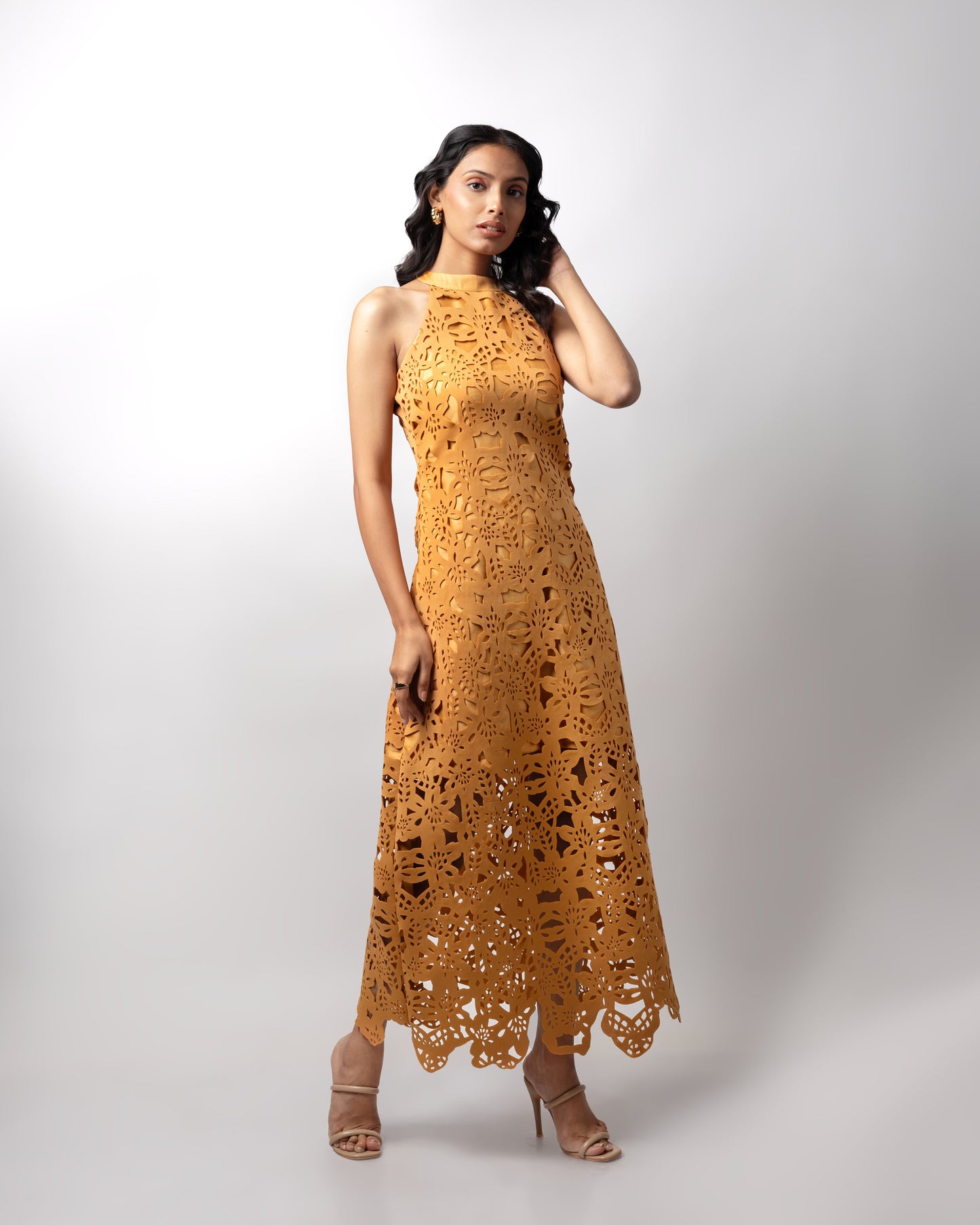 ZINNIA HALTERNECK DRESS