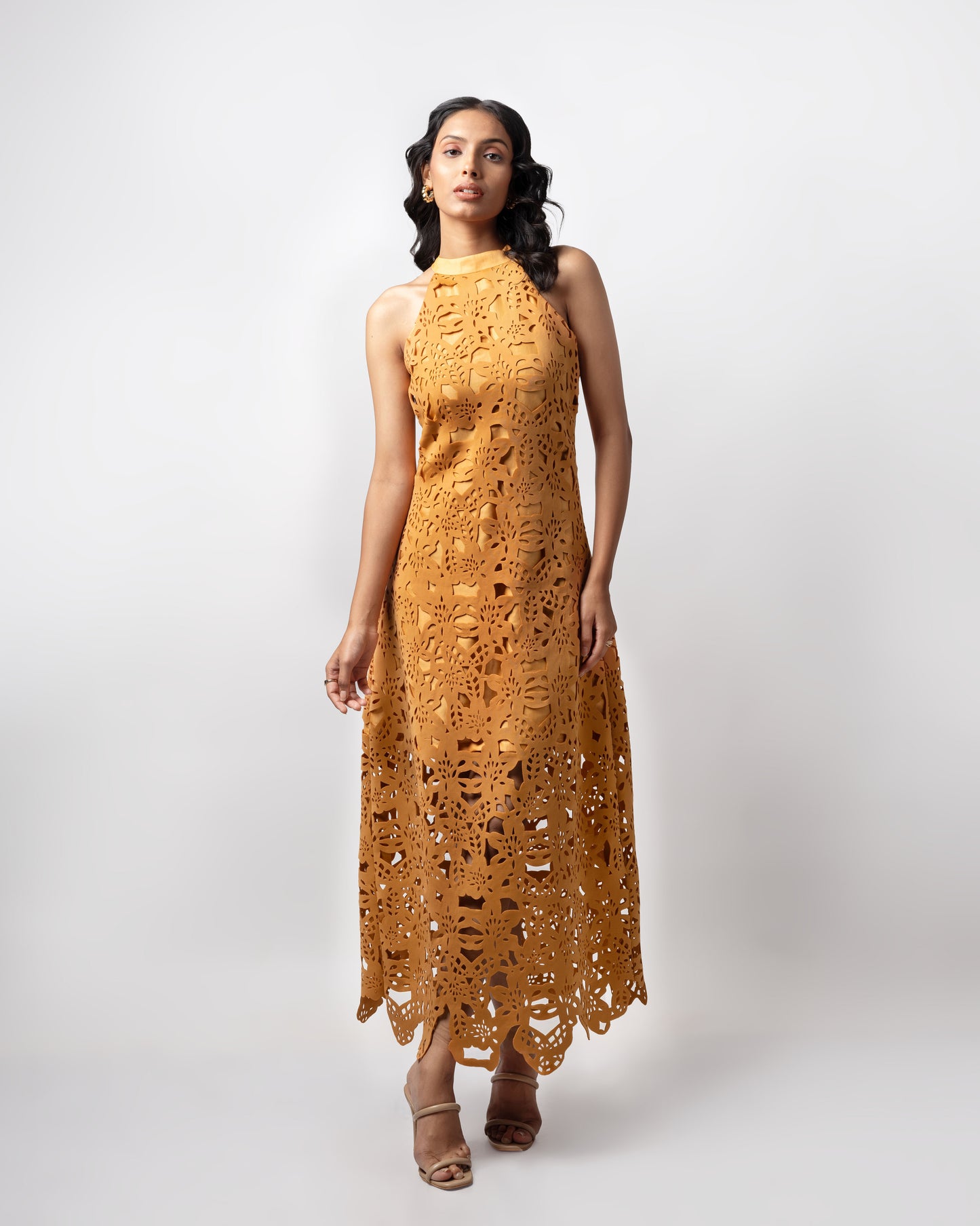 ZINNIA HALTERNECK DRESS